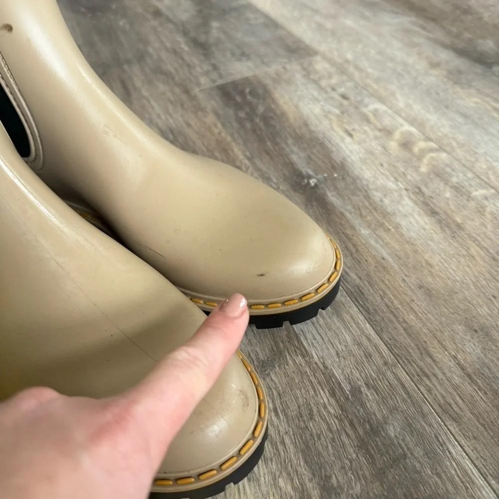 Igor Wellington Tan Combat Rain Boots